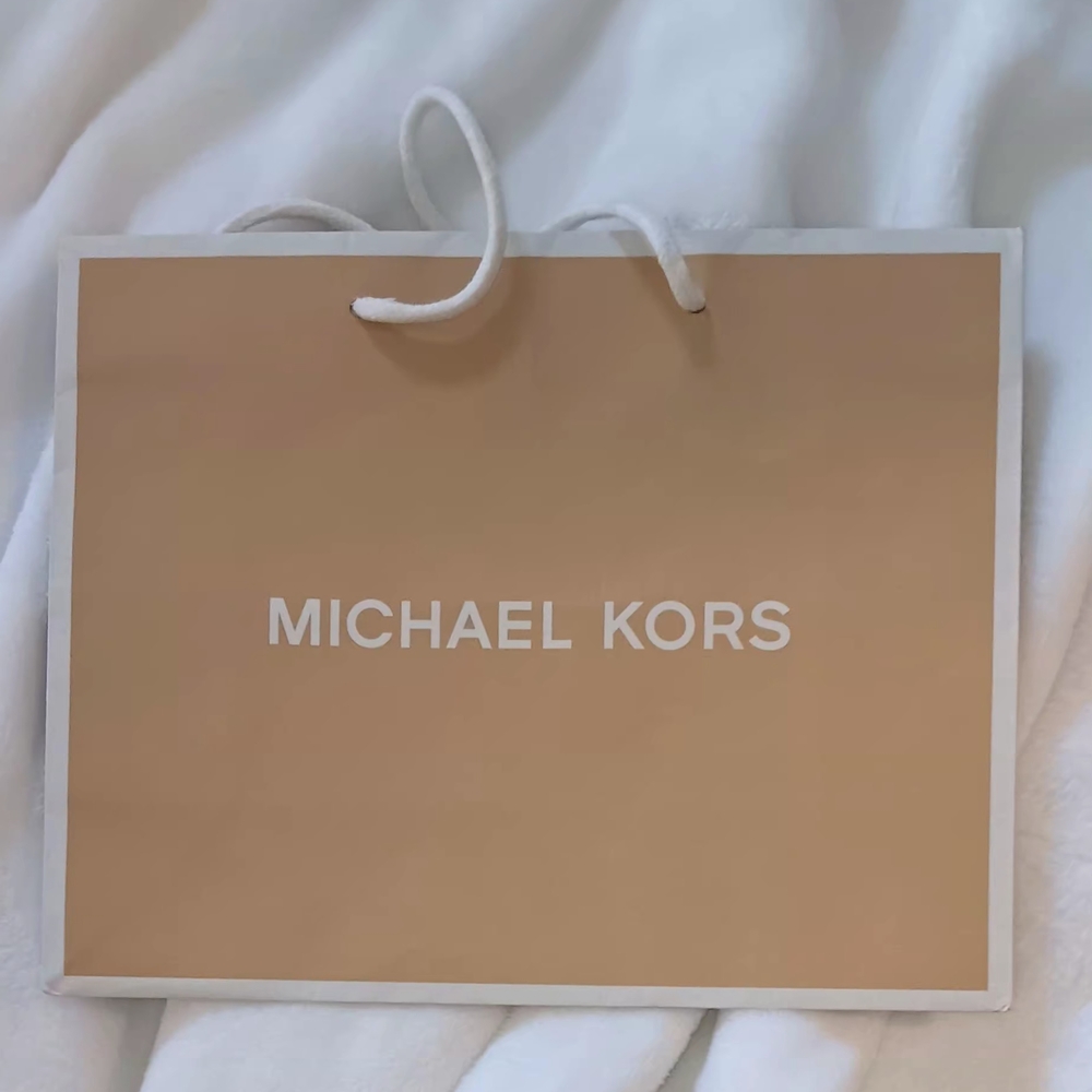 Michael Kors Tan Paper Shopping Bag
